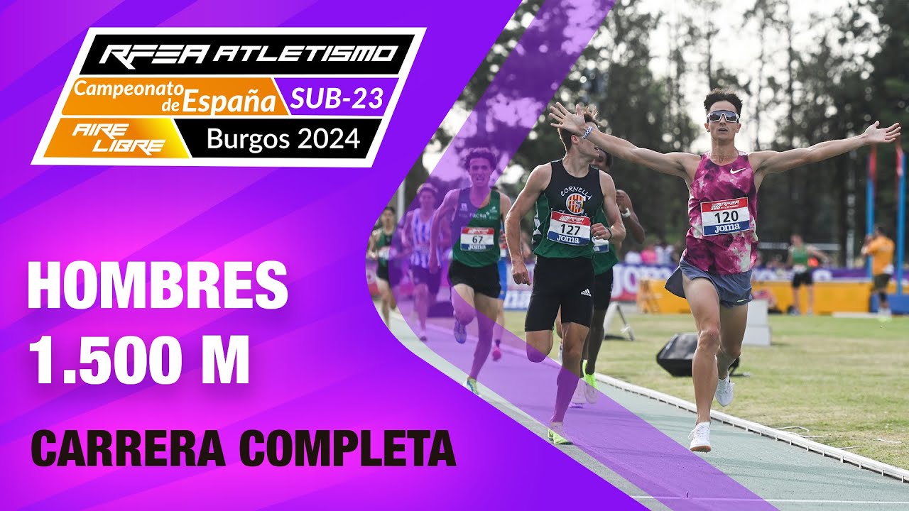 Final 1500m Hombres - Campeonato de España Sub23 Burgos 2024 - Pol Oriach