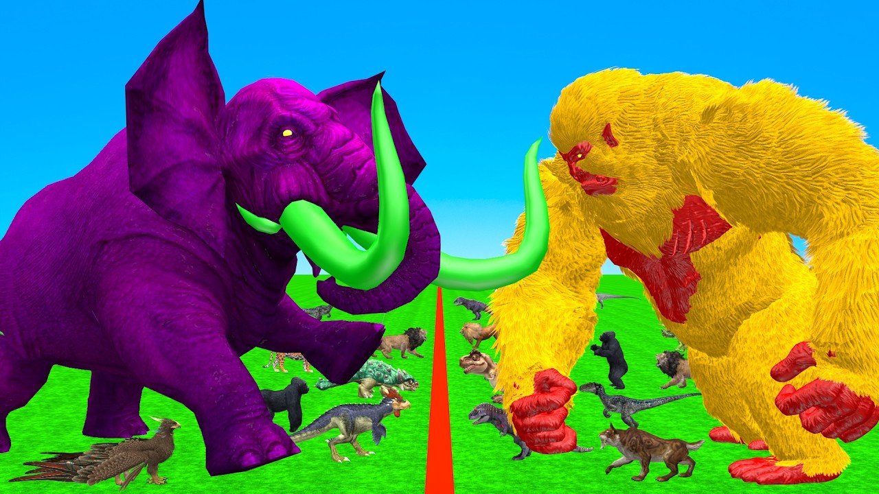 Incredible Animals Race vs Dinosaurs vs Prehistoric Mammals Speed Race Run: Who Will Win? ARBS