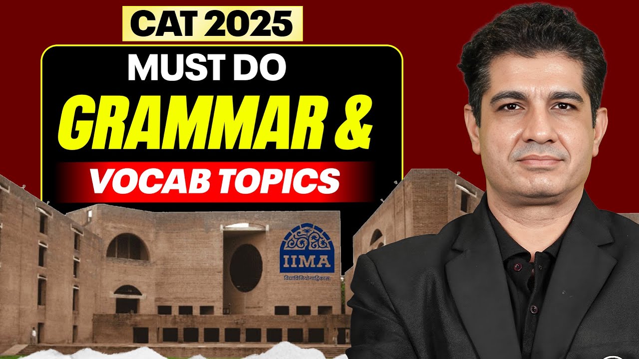 Best Grammar & Vocabulary Topics for CAT 2025 Preparation 💯