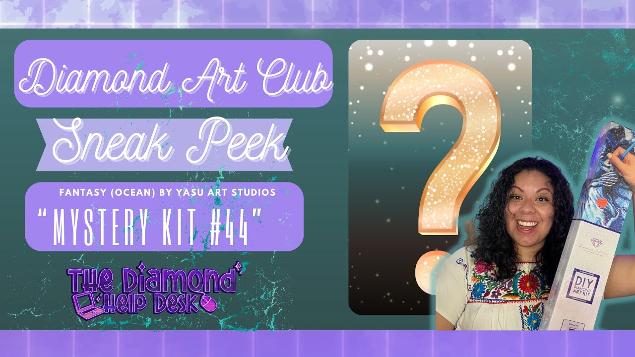 Diamond Art Club Sneak Peek! Myster Kit 44: Fantasy (Ocean) by Yasu Art Studios