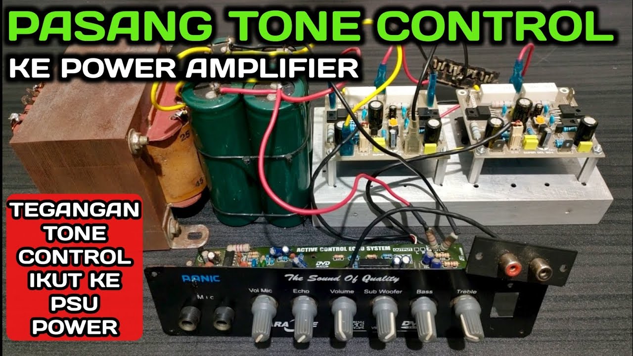 Cara memasang tone control ke power amplifier SOCL 504    SOCL 506