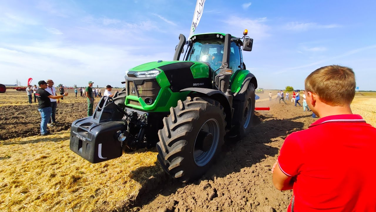 Законы физики не обмануть |  Плуг Kverneland RN100 на пахоте с трактор Deutz Fahr 9340 TTV