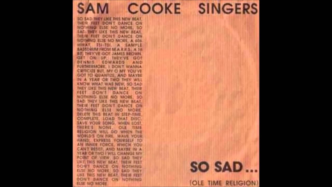 1989 SAM COOKE SINGERS so sad
