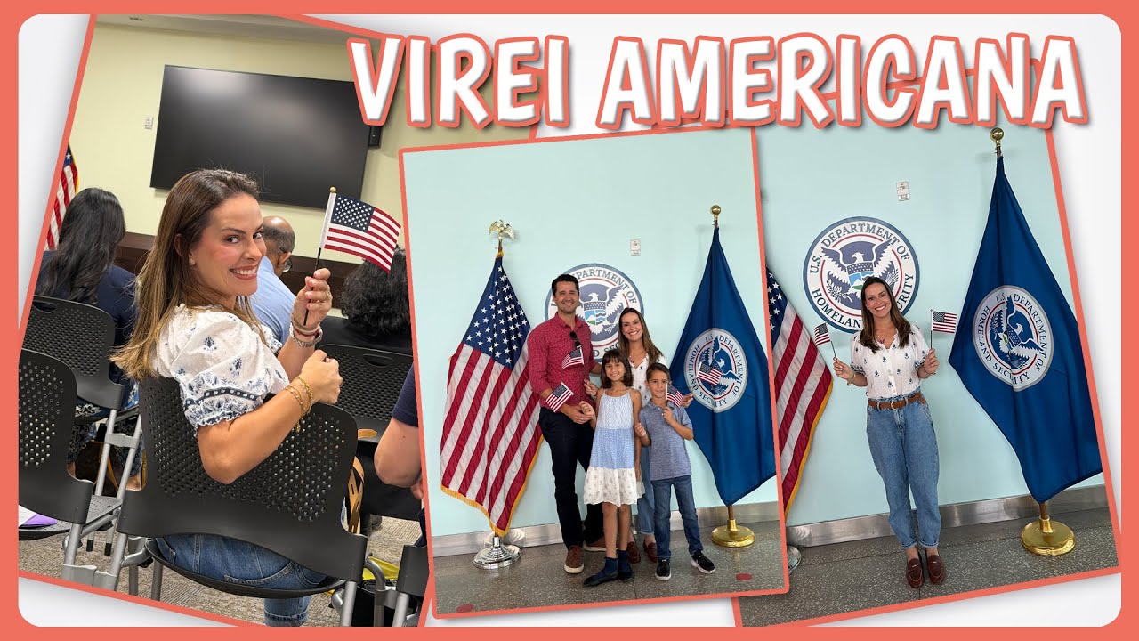 Me tornei cidadã americana 🇺🇸 | Nosso dia real nos EUA (cerimônia, família e casa)