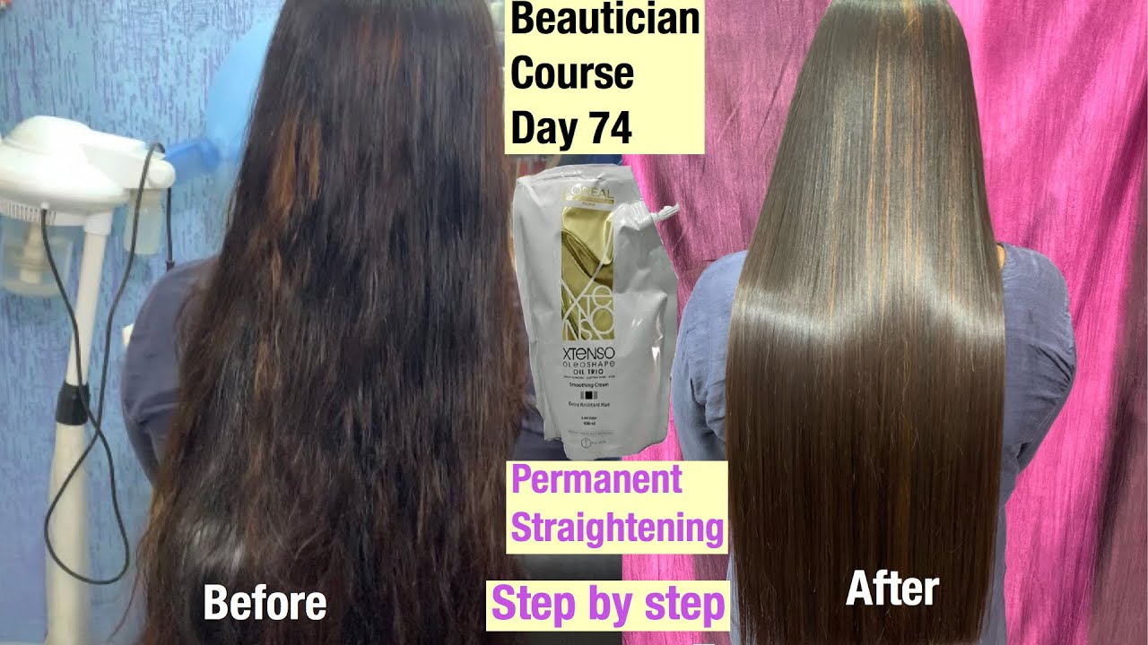 How to do:Smoothening , Rebonding ,Straightening in Hindi 2020/beautician course day74