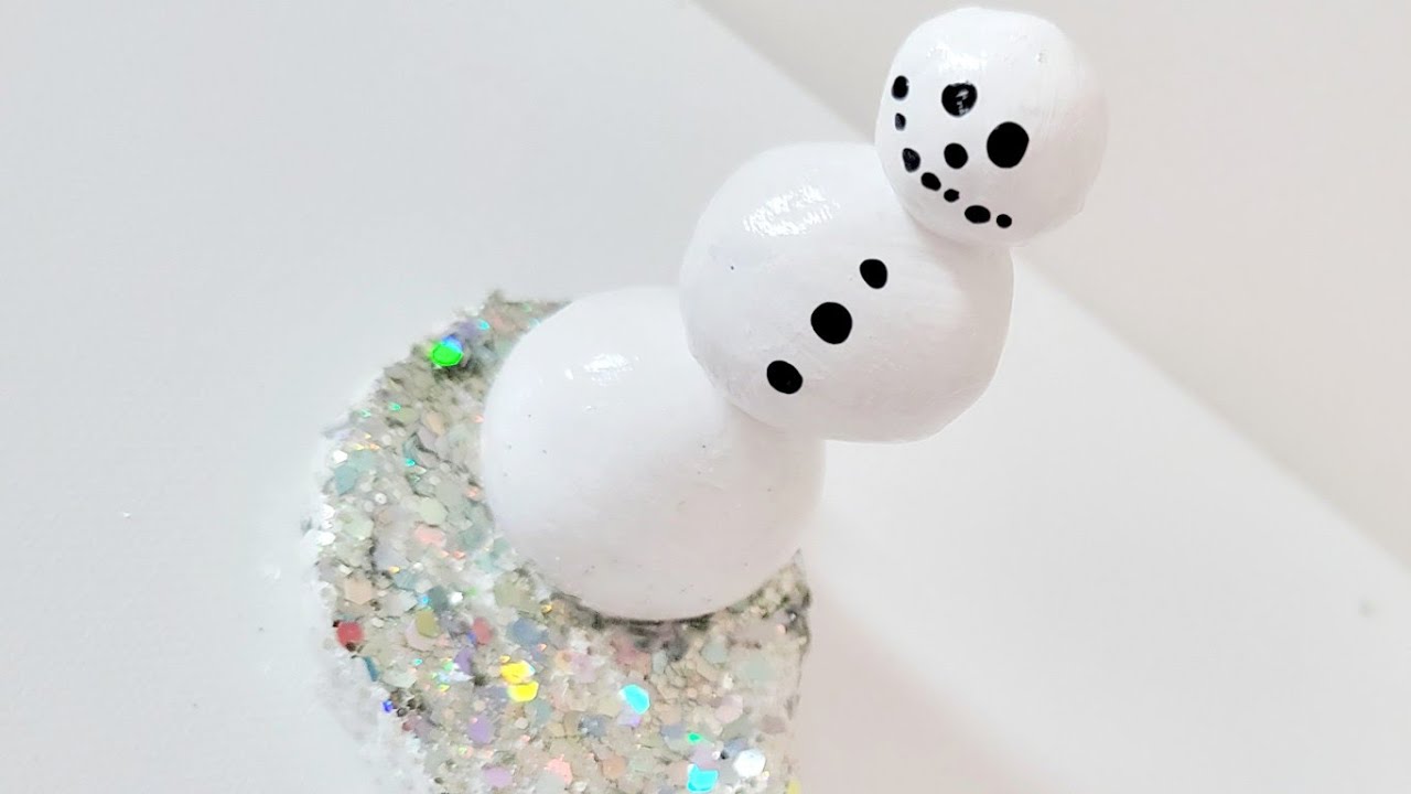 Air Dry Clay How To Build A Snowman | Nightmare Before Christmas Style 