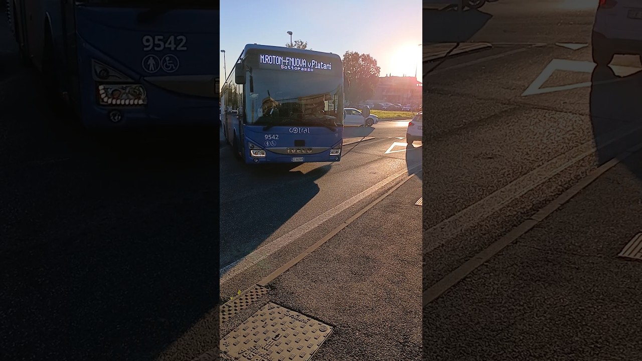 🚍 Iveco Crossway LE   🏭 Cotral S.p.A.   🆔️ 9542  ➡️ Monterotondo - Fonte Nuova  Platani