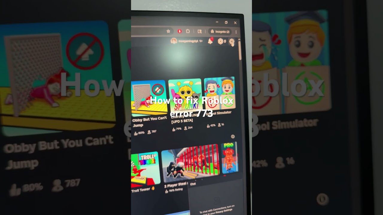 How to fix Roblox error 773