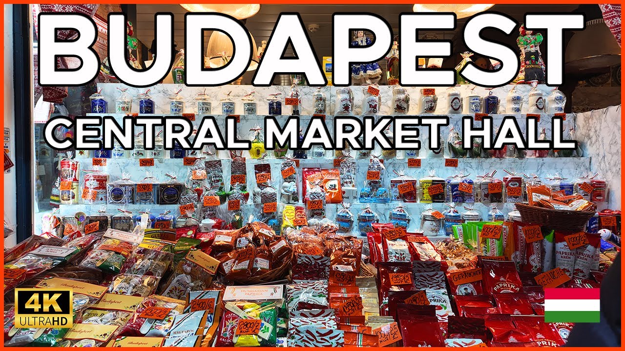 Central Market Hall Budapest Hungary | Walking tour | 4k | Travel destination