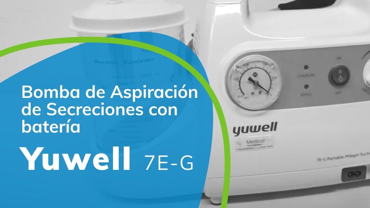 Bomba de Aspiración de Secreciones Yuwell Con Batería 7E-G