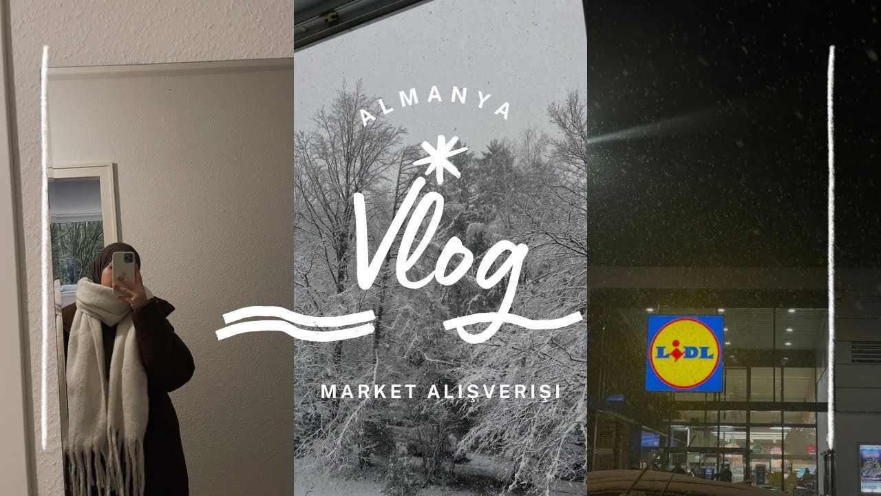 Almanya market alışverişi,Almanya da yaşam,Türk marketi,karlı bir gün #almanya #almanyadayaşam #lidl