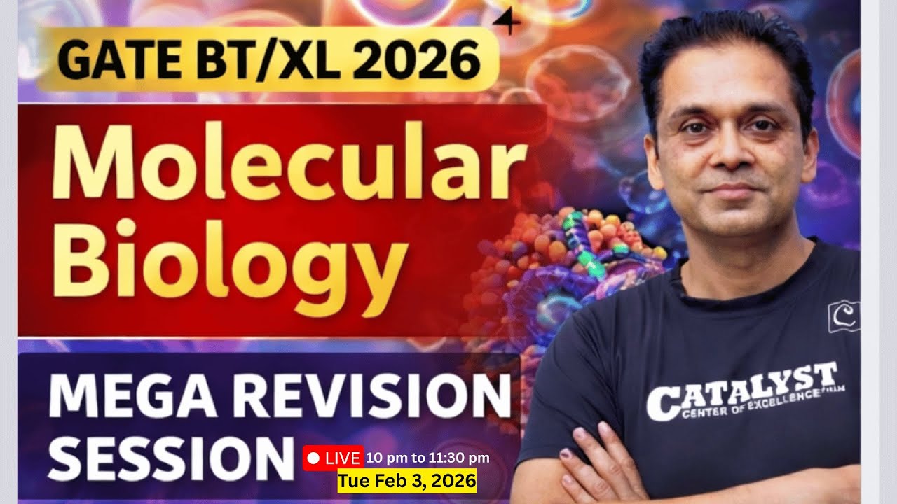 GATE BT/XL- Molecular biology - Mega-Revision- PYQs and Concept| Rupendra singh