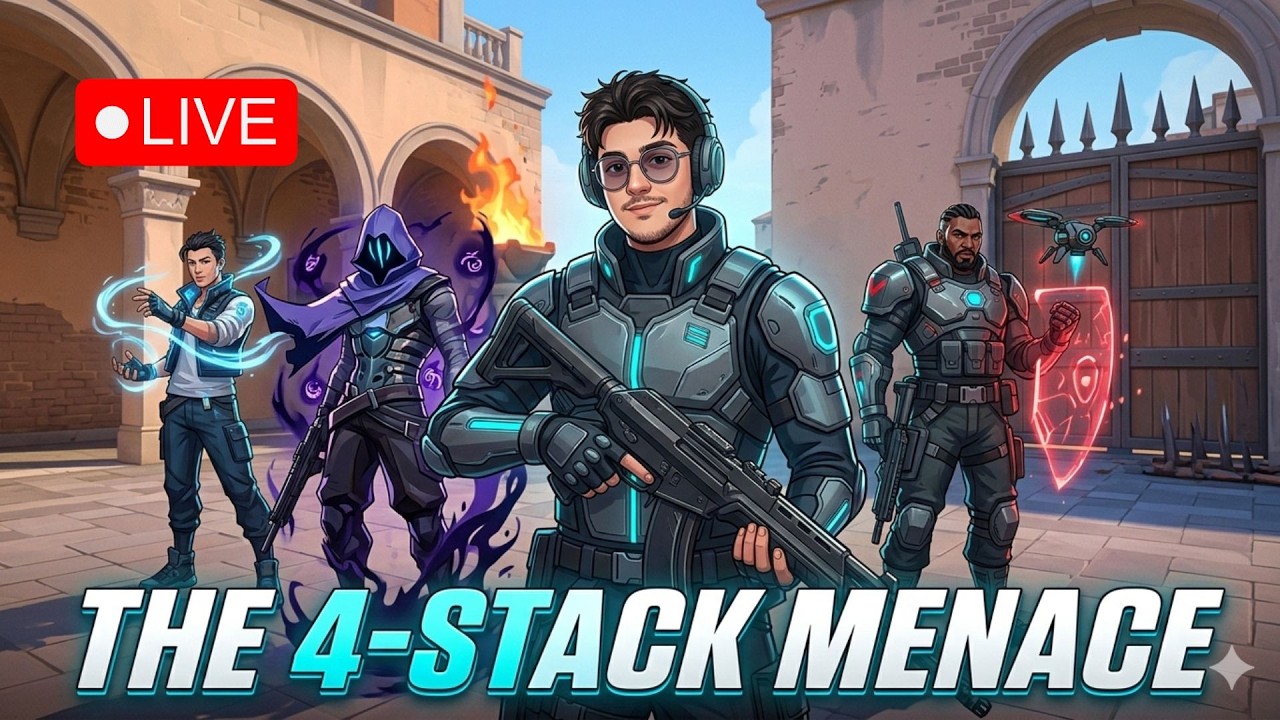 VALORANT: The 4-Stack Menace is HERE. 🛡️ | Live 🔴