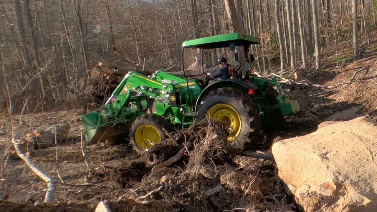 More Brutal Work For The John Deere on This Road Build!