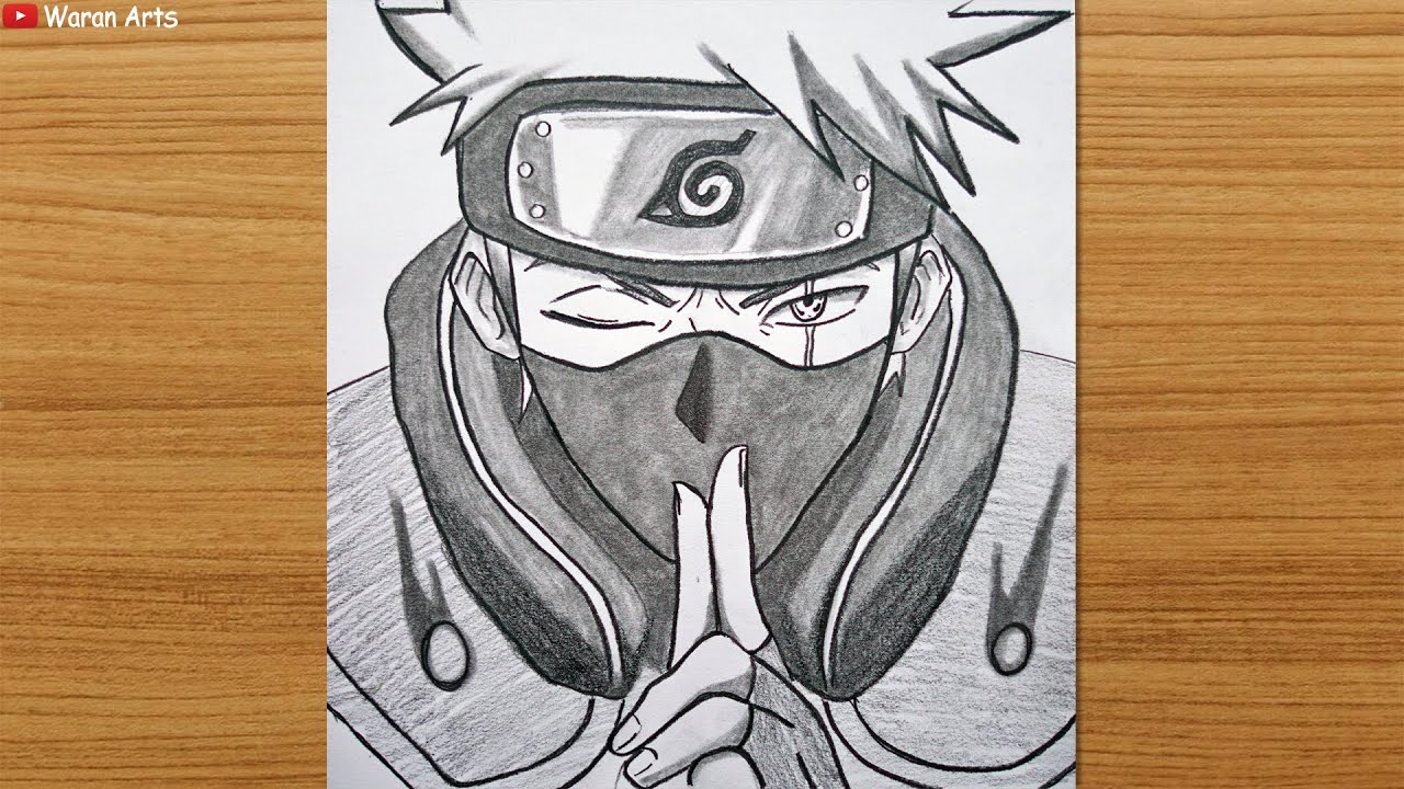 How to Draw Kakashi Hatake Step-by-Step || Easy Anime Drawing || Easy Drawing for Beginners