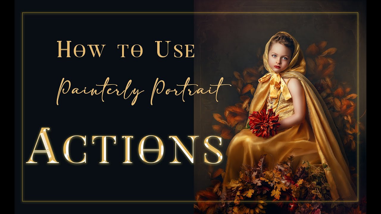 Живописные действия | Экшены Photoshop для создания живописных портретов