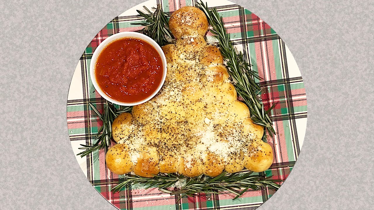 Christmas Tree CHEESE Bread Appetizer