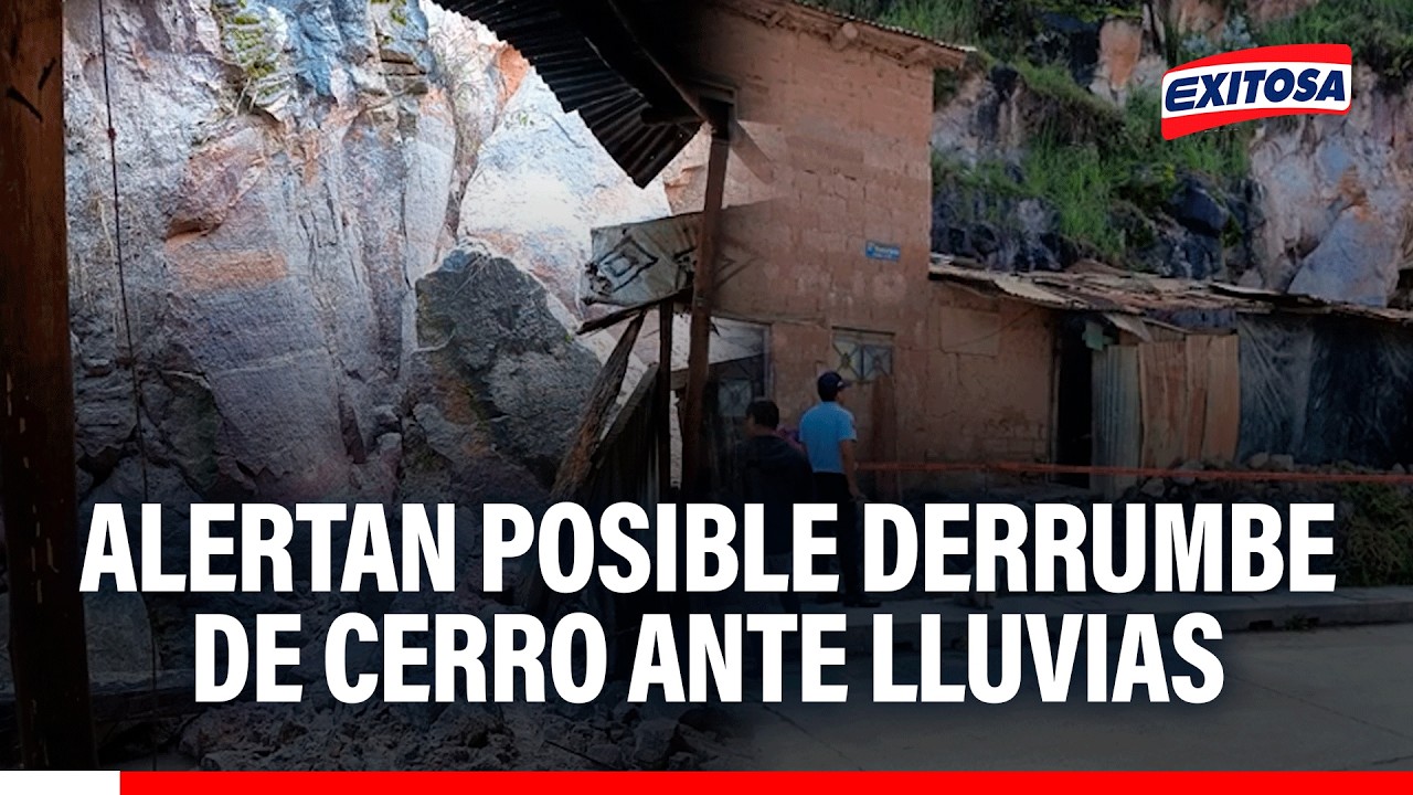 🔴🔵 Alertan posible derrumbe de cerro ante lluvias y piden intervención urgente