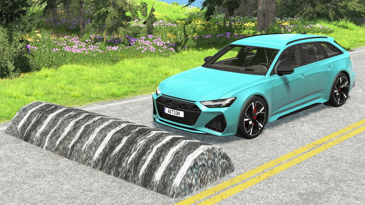 Cars vs Massive Speed Bumps #5 – BeamNG.Drive