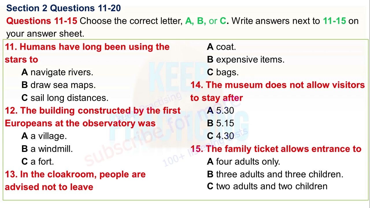 When Julie Phones | Test 134 | IELTS LISTENING PRACTICE