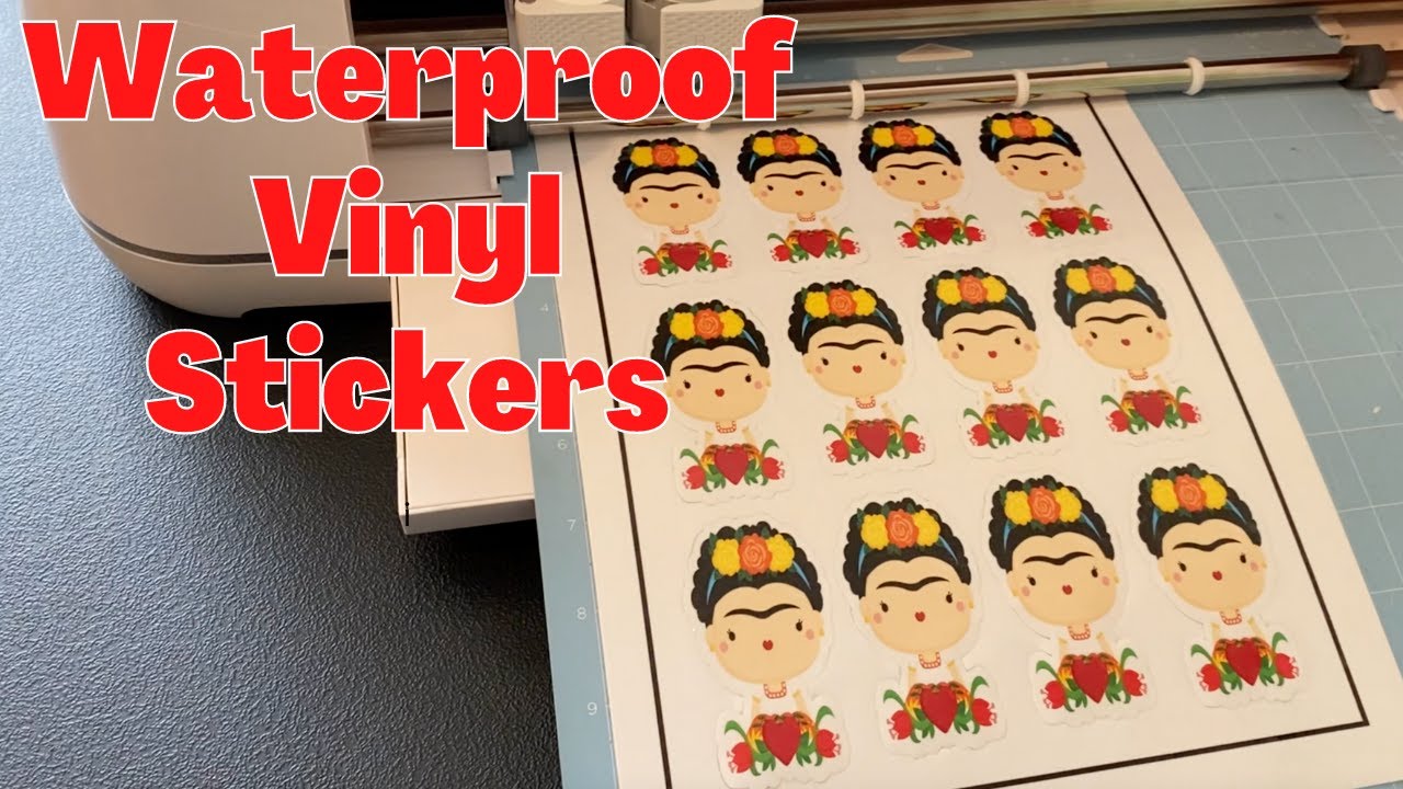 DIY Waterproof Vinyl Stickers Using HP Printer and Cricut Maker