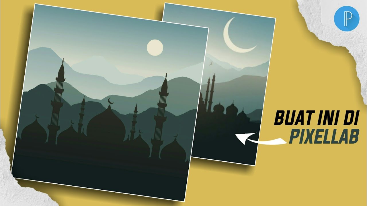 Tutorial desain flat ilustrasi pemandangan dengan aplikasi pixellab