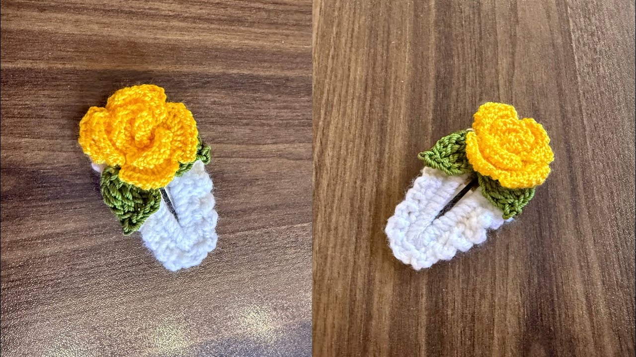 حياكة كروشية اكسسوارات شعر crochet hair accessories 