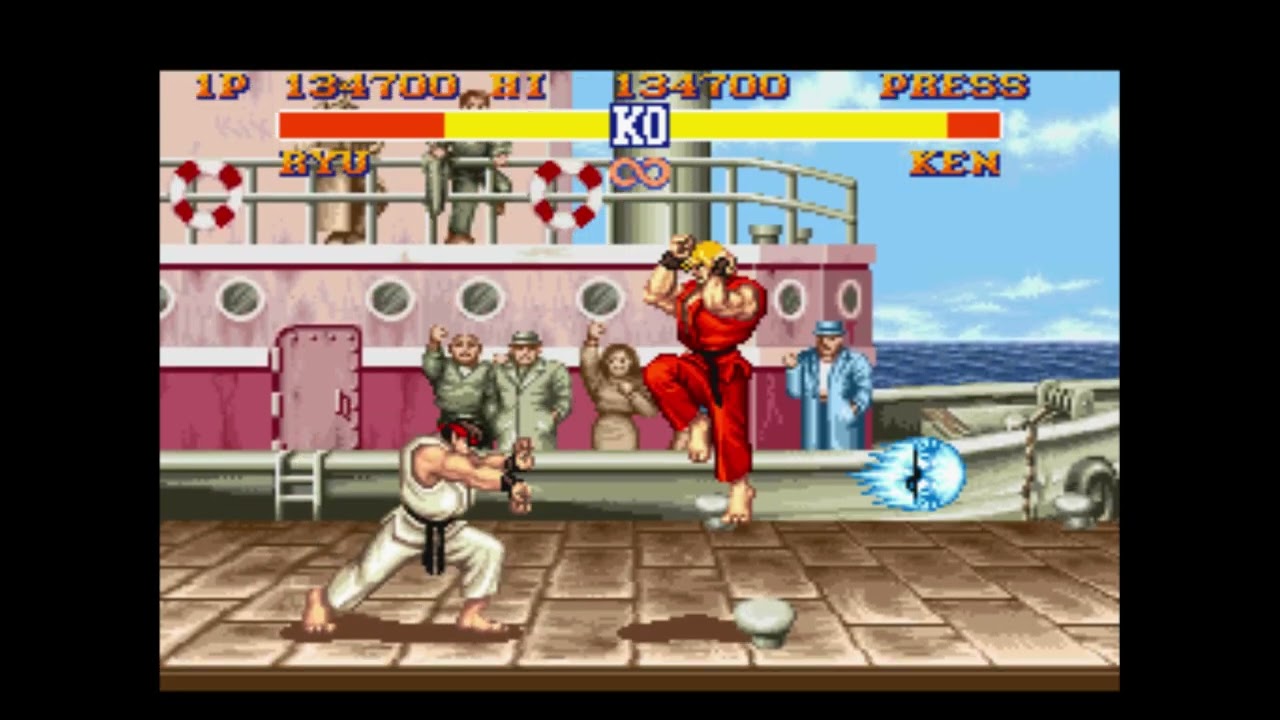 Street Fighter II SNES Ryu VERY HARD