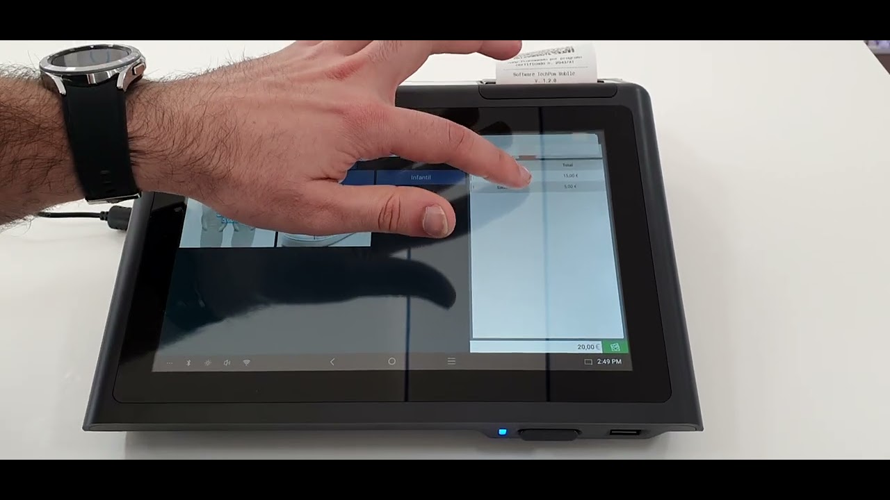 Techpos Mobile com Terminal Android Sunmi