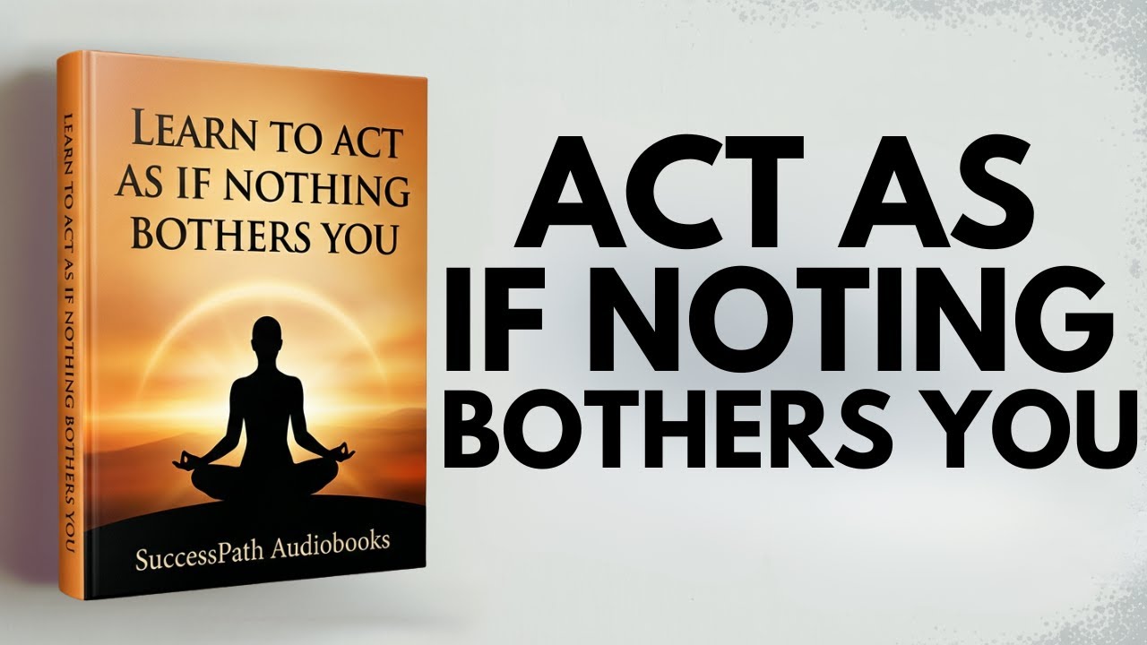 LEARN To Act As If NOTHING Bothers You | Audio Book
