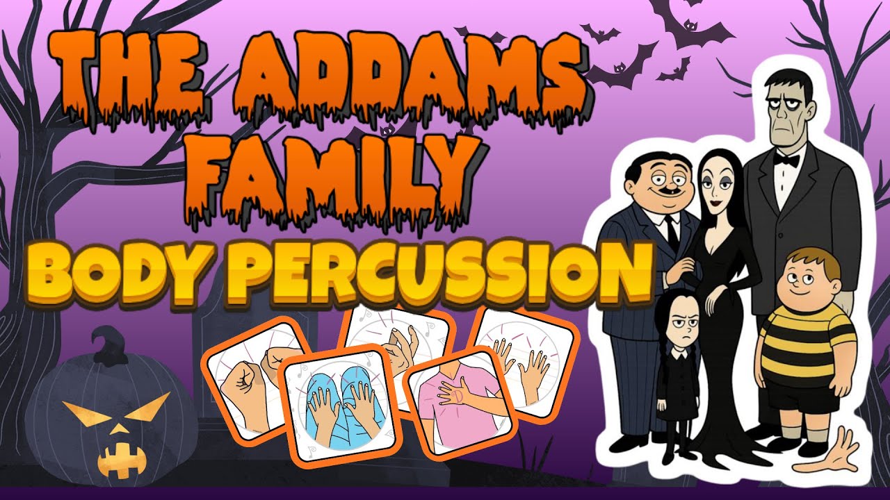 Easy Body Percussion / Musicograma de percusión corporal - The Addams Family 🎶🎼🎹🦇🎃