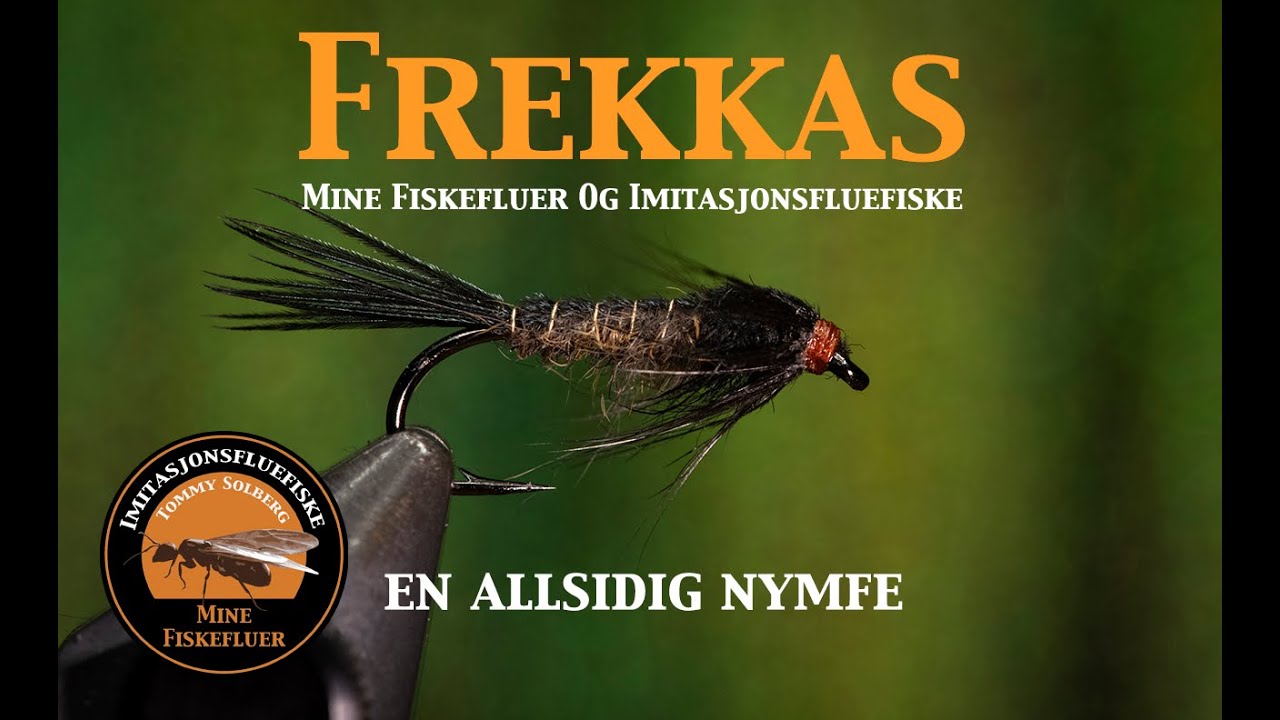 Frekkas Nymfe. Her binder jeg en allsidig nymfe til fjellet og skogen. Mine Fiskefluer.