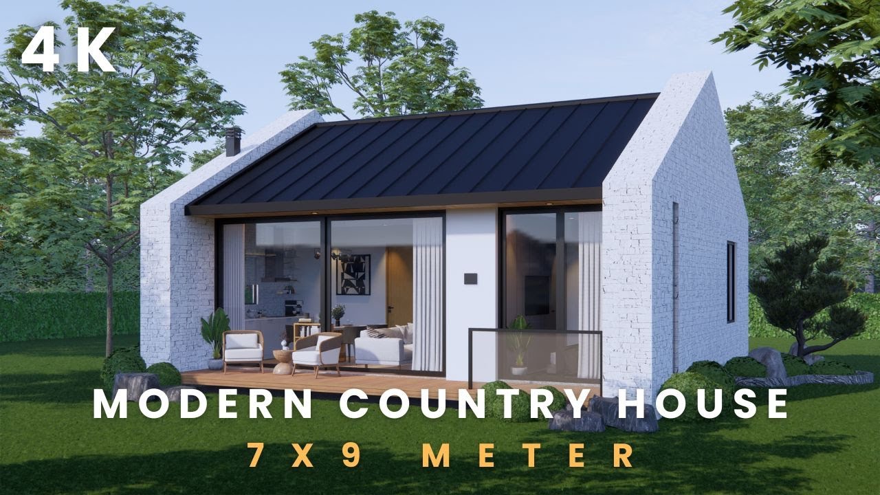 Small and Modern 670 ft² House - 7 x 9 Meter Cozy and Functional Interior