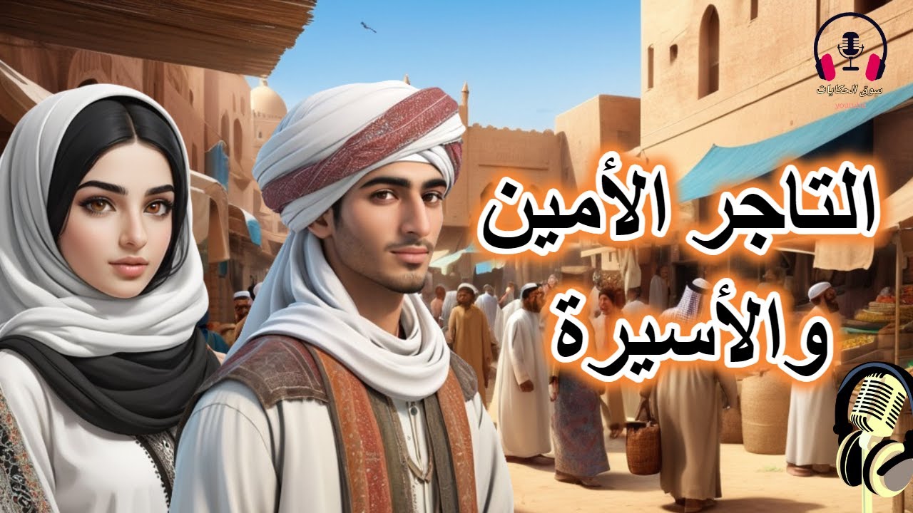 قصة التاجر الأمين والأسيرة، من القصص الخيالية المشوقة قبل النوم، ضع السماعات واستمع، سوق الحكايات