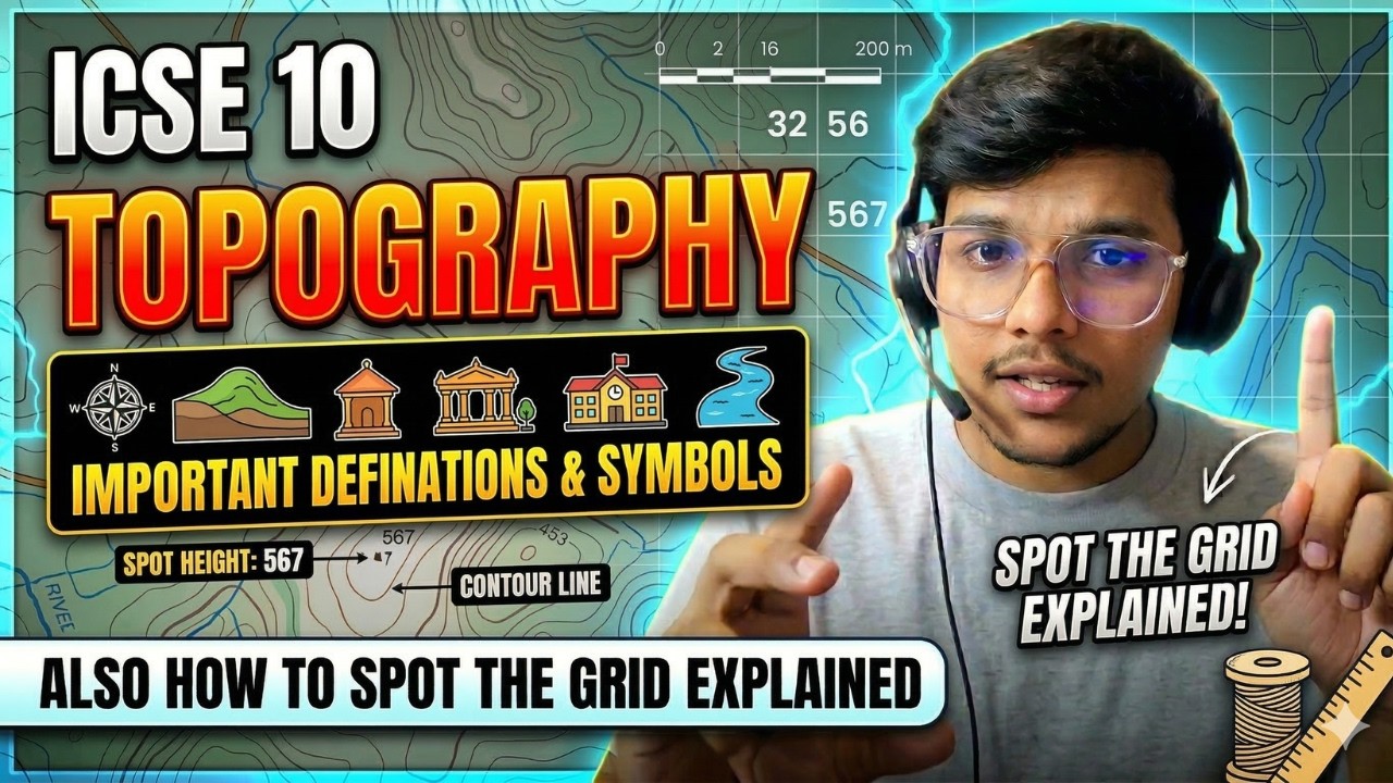 ICSE 10 Topography Guide: Grid, Definitions & Symbols!