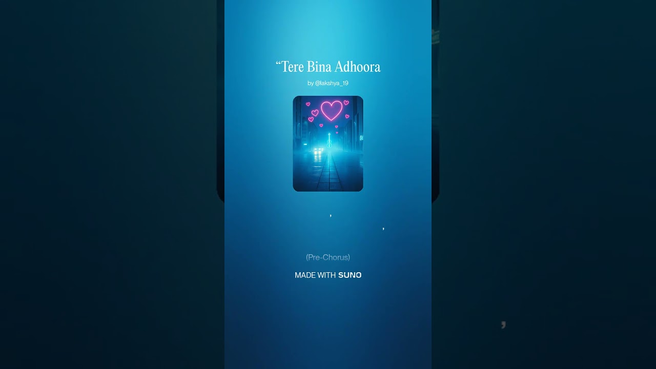 Tere Bina Adhoora | तेरे बिना अधूरा | #new #song #trending #viralvideo #music #newsong #lostfeelings