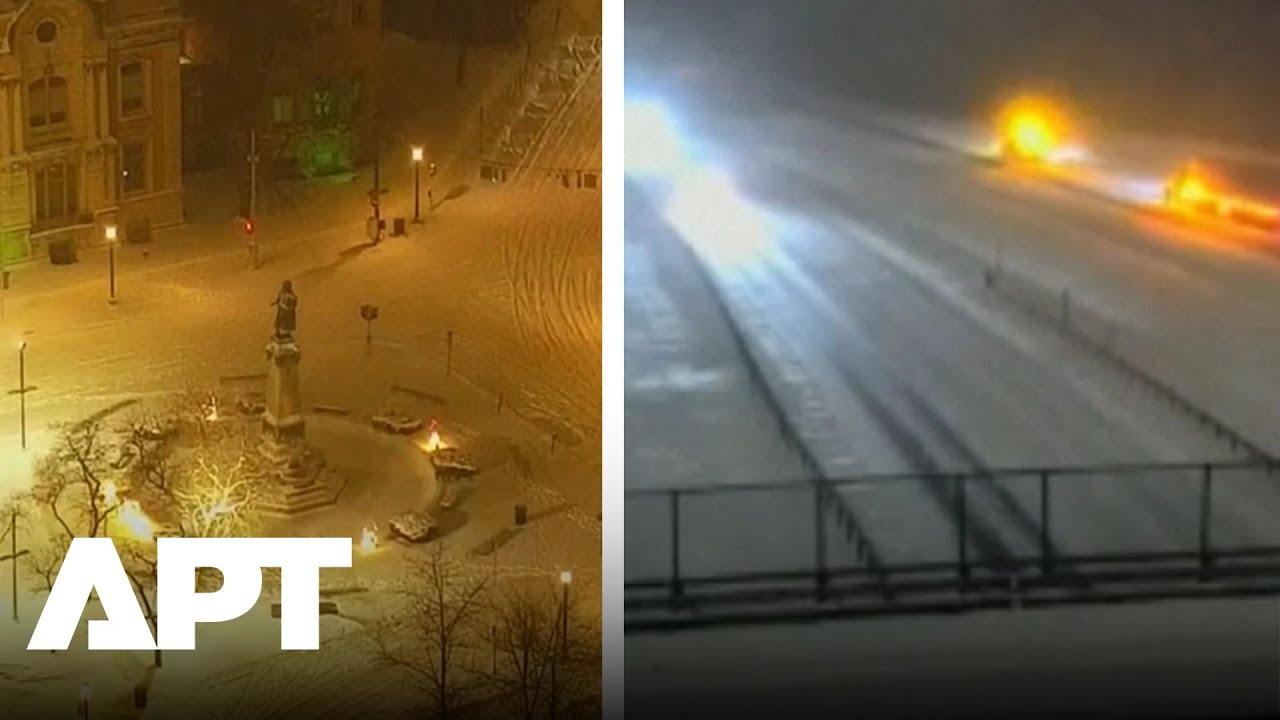 WATCH: Snow Blankets New York as Powerful Winter Storm Hits Northeast | APT