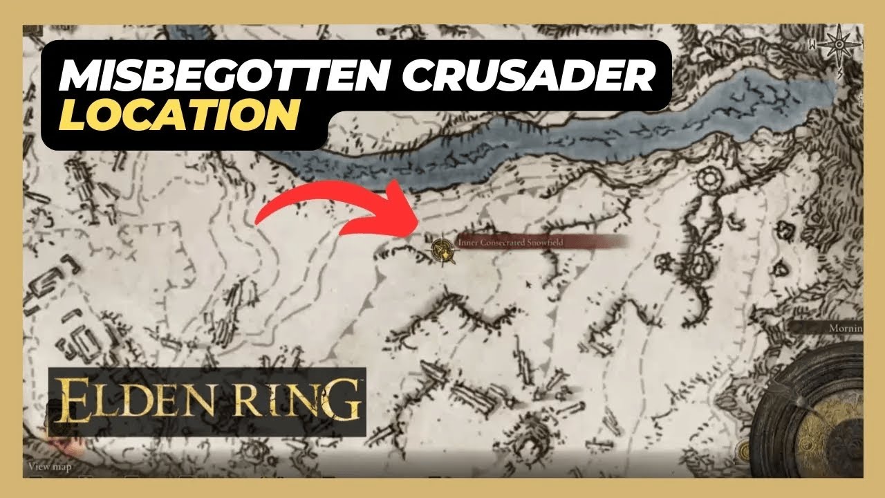 Misbegotten Crusader (Mountaintops of the Giants) Boss Location - Elden Ring