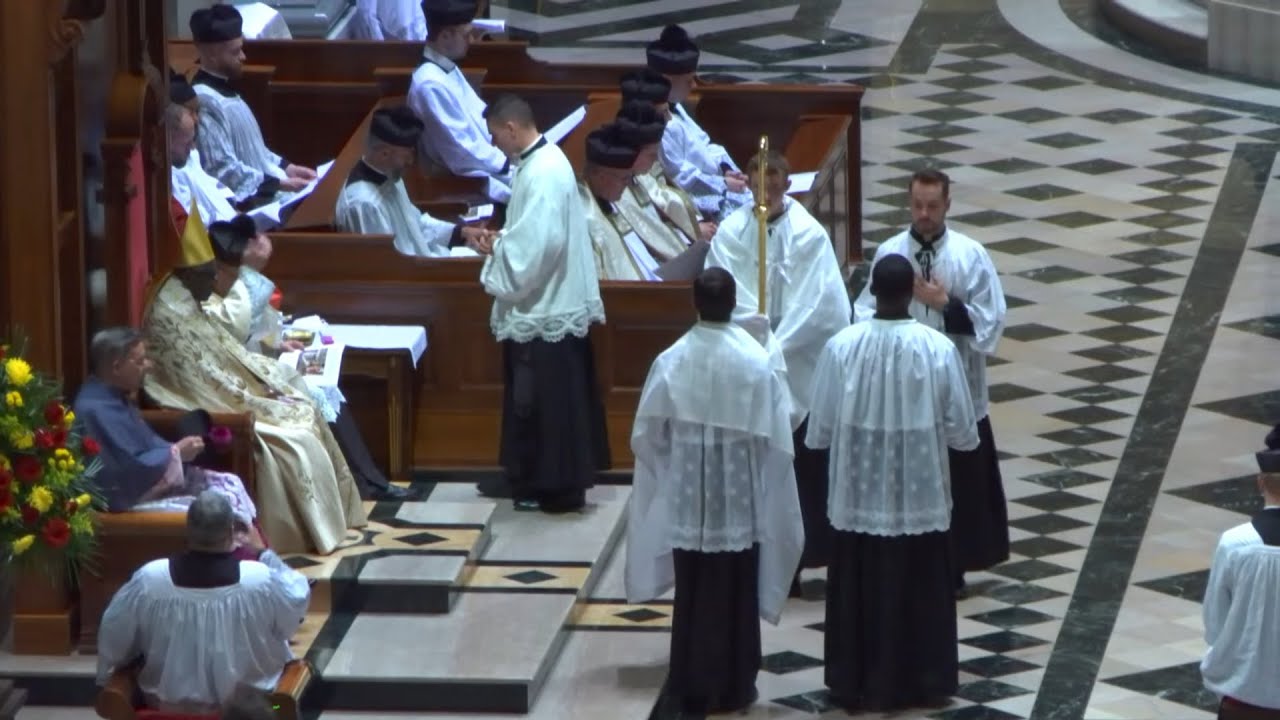 Traditional Pontifical Vespers with Cardinal Sarah at the Cathedral Basilica of Philadelphia