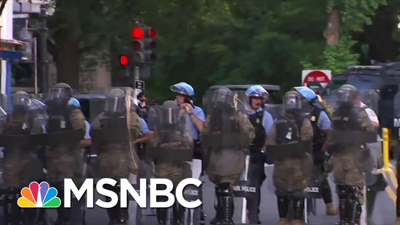 Protestors Forced Out Of Lafayette Park Before Trump Visits Church | MSNBC