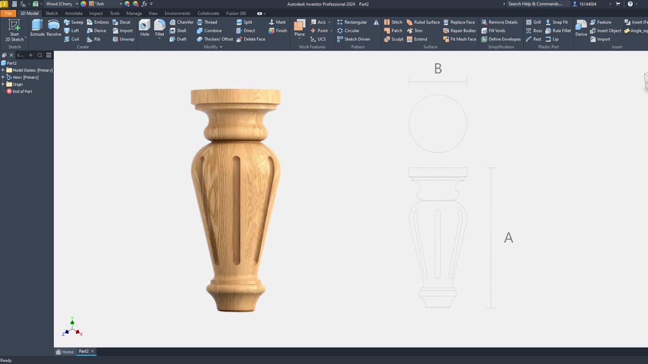 Inventor Woodworking | Carved Furniture Leg #8