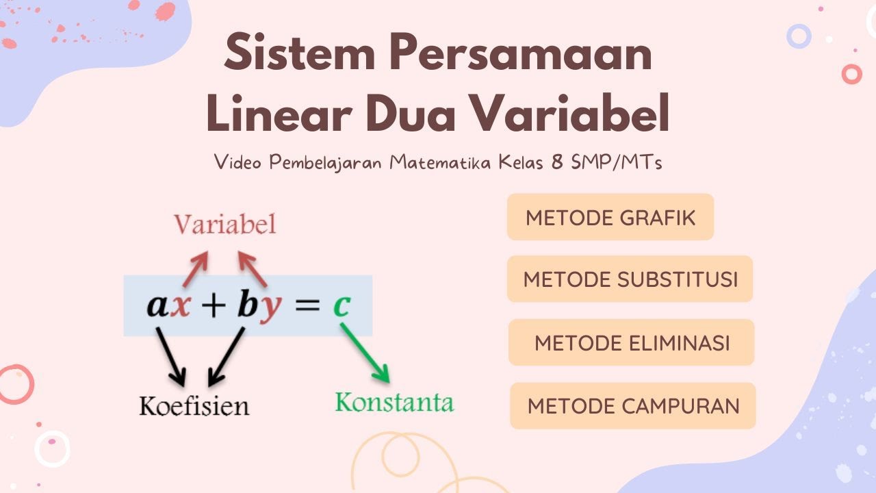 Sistem Persamaan Linear Dua Variabel | SPLDV | Matematika Kelas 8 SMP/MTs