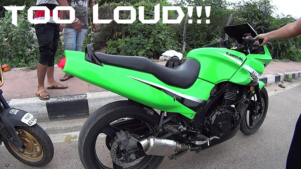 2005 Ninja 500R INSANELY LOUD EXHAUST!!!