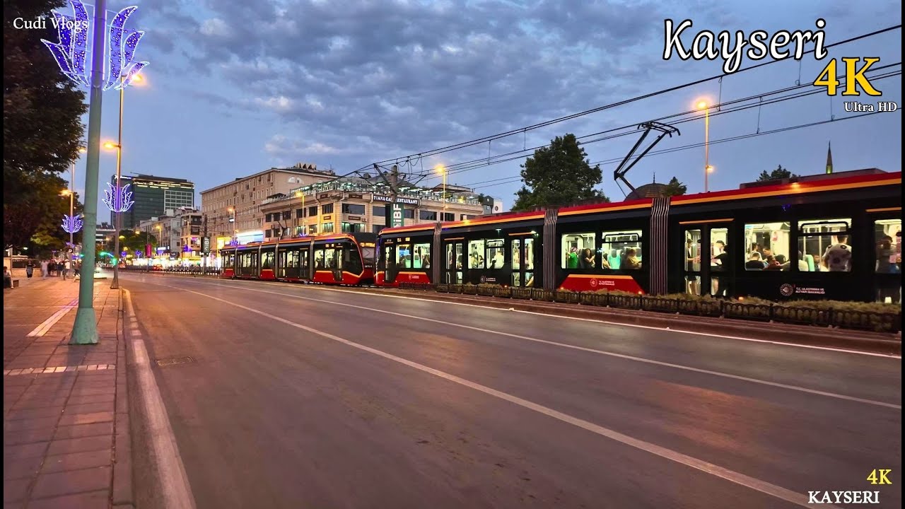 KAYSERİ ŞEHİR Yürüyüş Turu . KAYSERİ CITY Walking Tour/HDR 4K/#kayseri #cudi_vlogs 2025