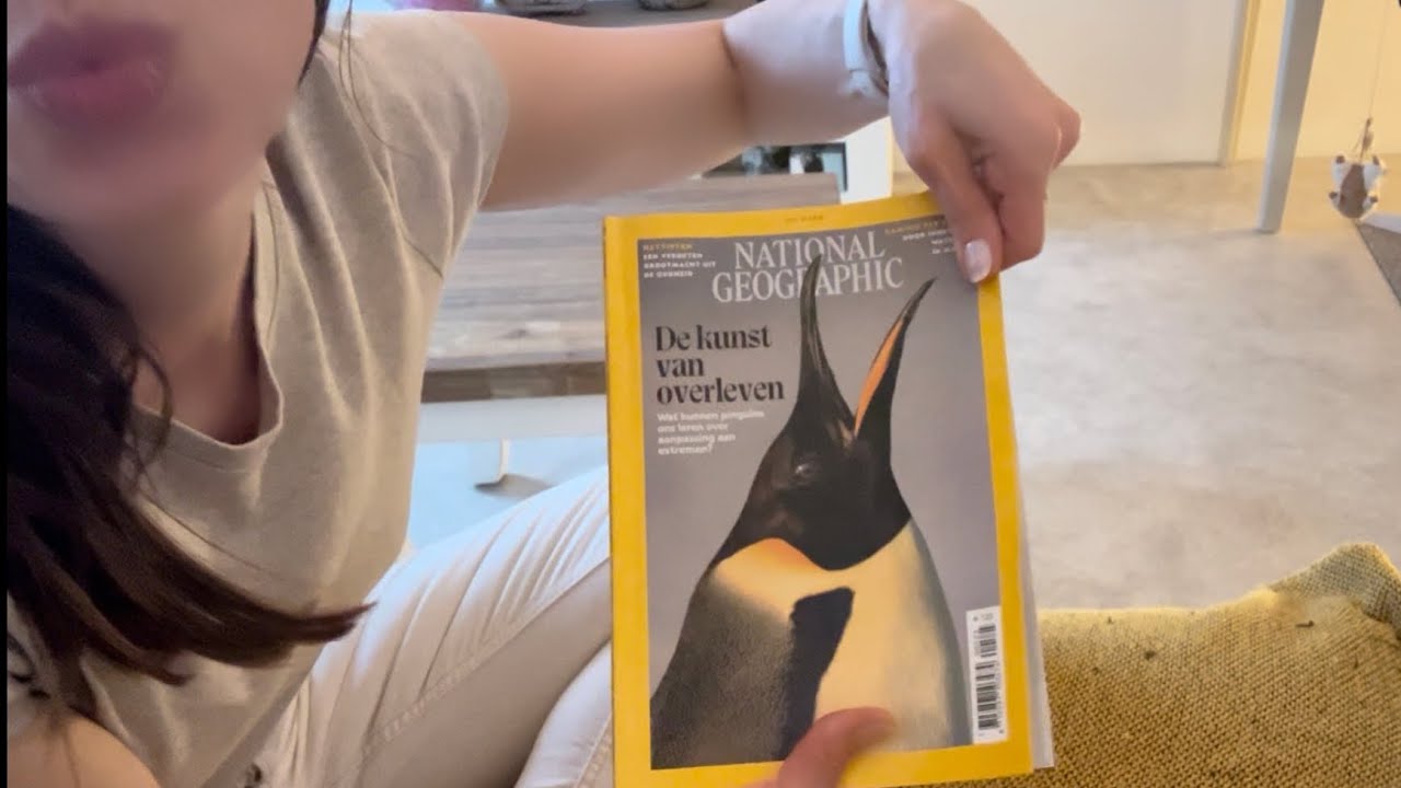 ASMR Page Turning, Tapping, Gripping, Paper Flipping, Glossy Magazine National Geographic #1