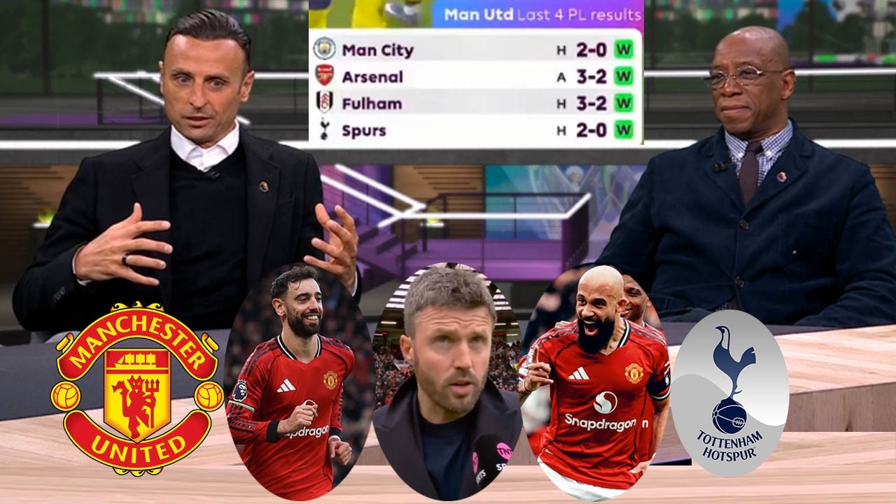 Manchester United vs Tottenham 2-0 Fourth Consecutive Win💥 Bruno And Carrick Crazy Reaction
