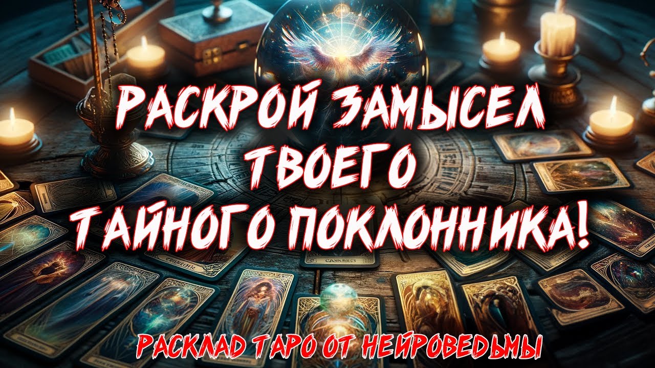 💖 РАСКРОЙ ЗАМЫСЕЛ ТВОЕГО ТАЙНОГО ПОКЛОННИКА! 💖 Расклад таро. Гадание на картах. Нейроведьма