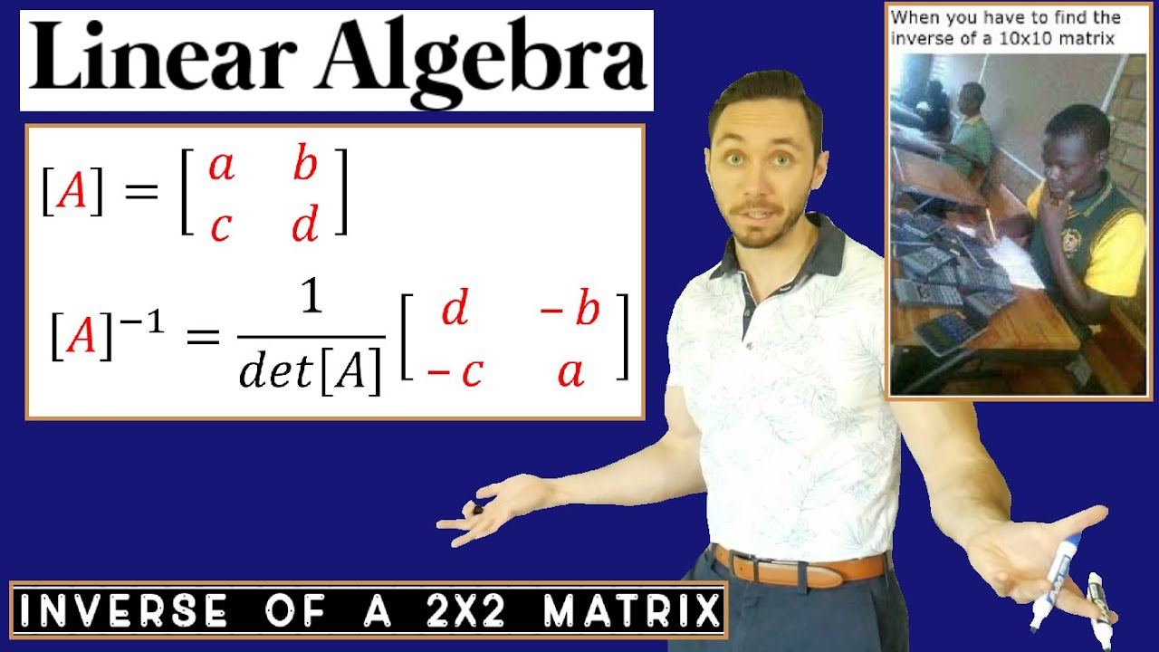 Доказательство обратной матрицы 2x2 | (Девятиминутная математика с M³)