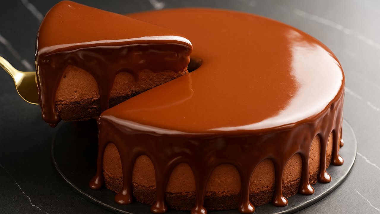 Ultra Cremiger No-Bake Schoko-Kuchen in 10 Min! 🍫✨ Kein Mehl, Kein Zucker!