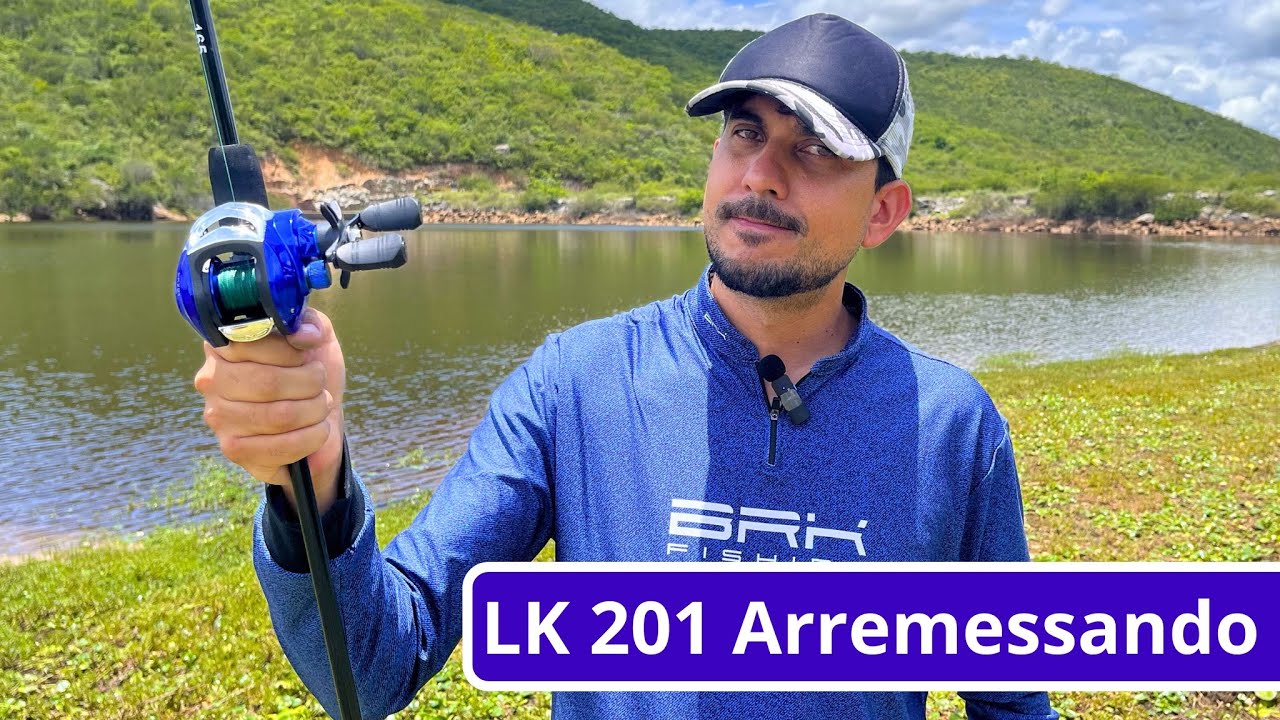 ARREMESSANDO com a Carretilha LK 201 Joyfox na Represa |Teste Real